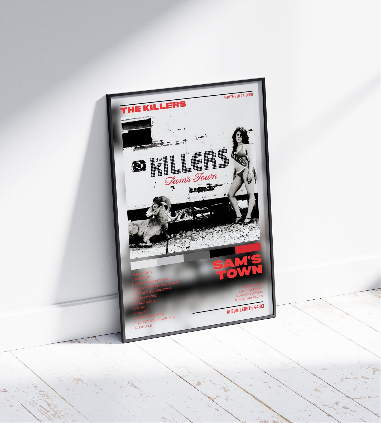 The Killers "Sam's Town" Album Poster
