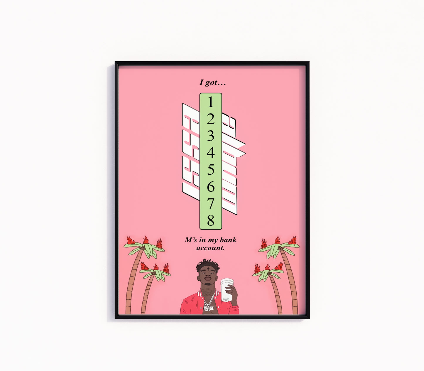 21 Savage "Bank Account" Poster