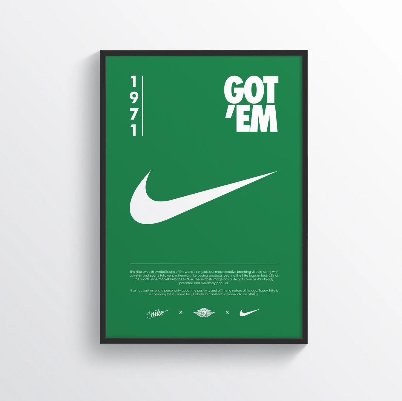 Nike Green Poster