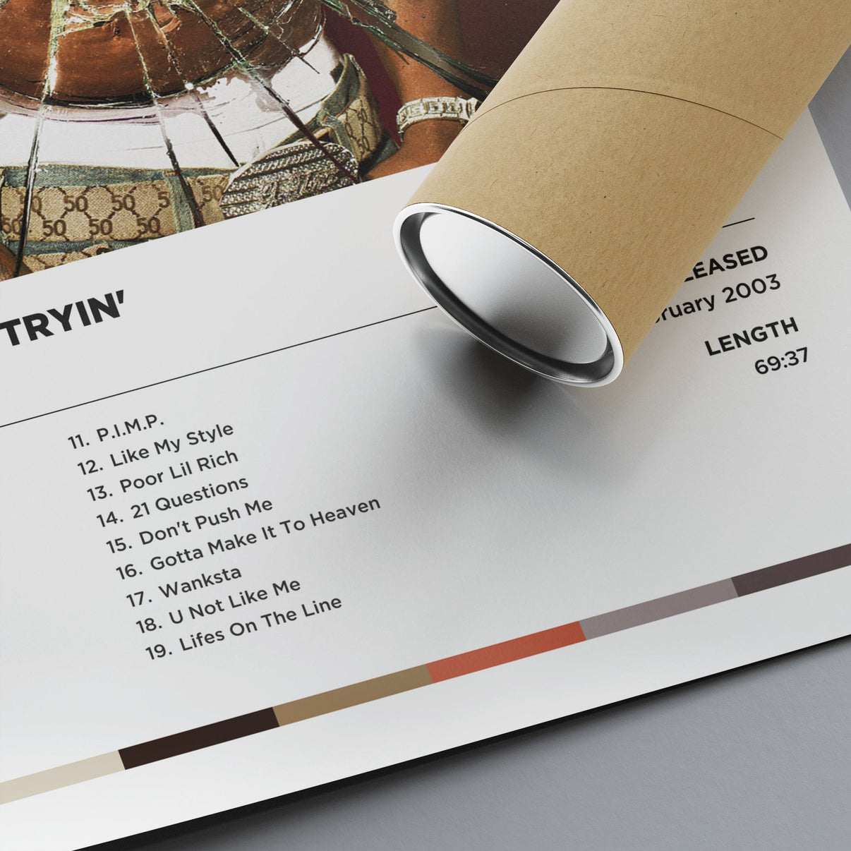 50 Cent "Get Rich or Die Tryin" Poster Print