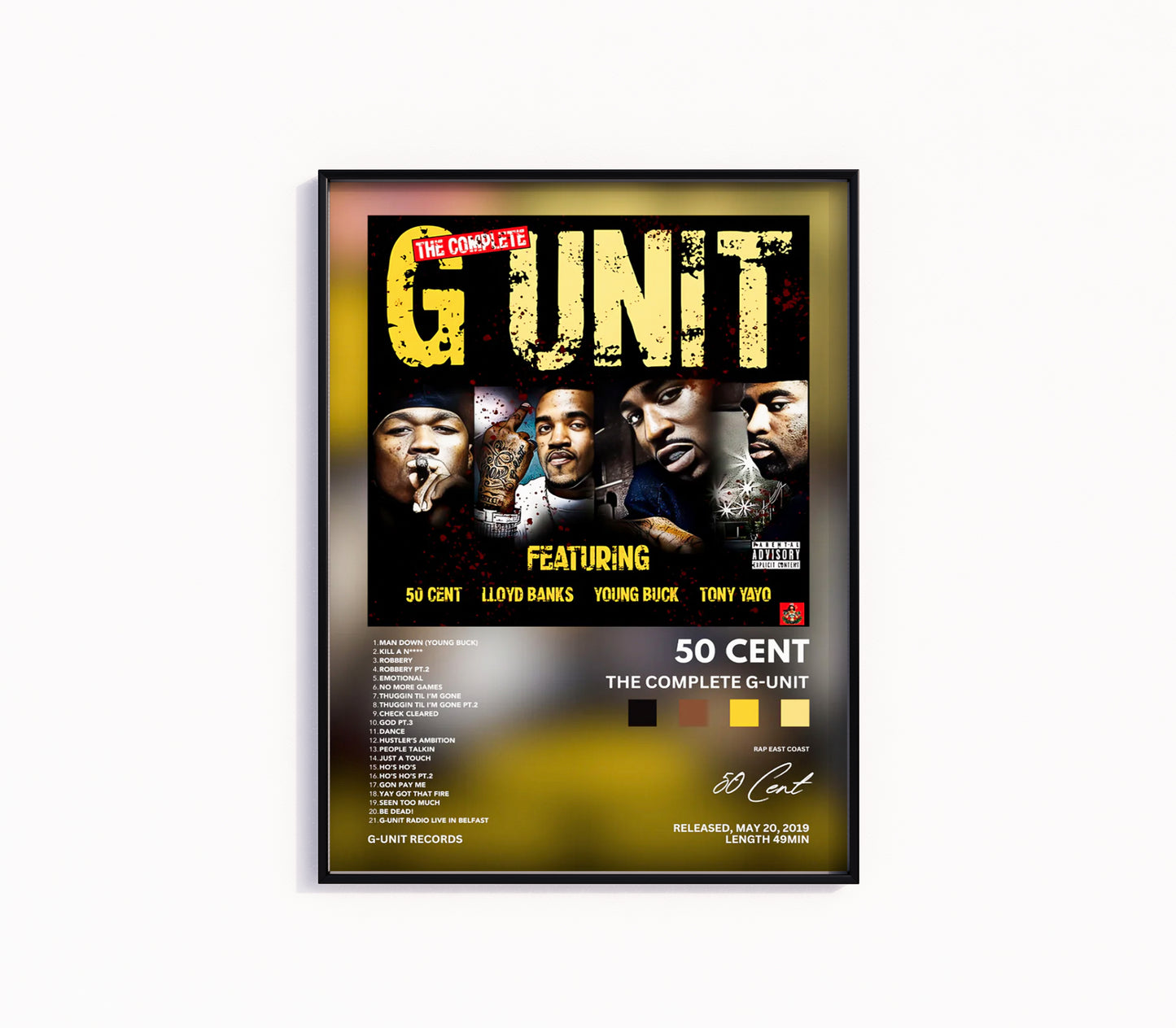 50 Cent "The Complete G-Unit" Album Poster