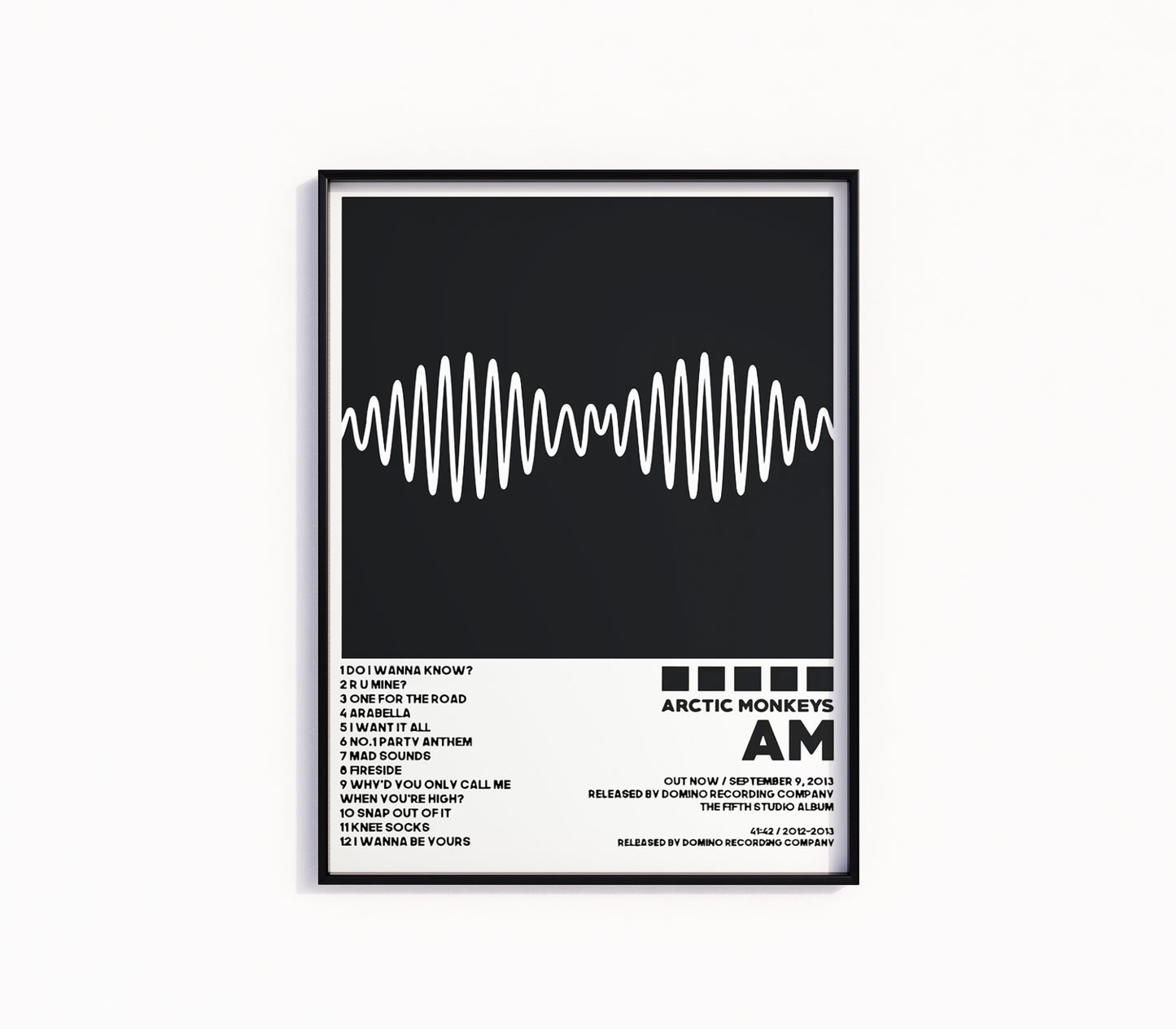 Arctic Monkeys "AM" Album Poster