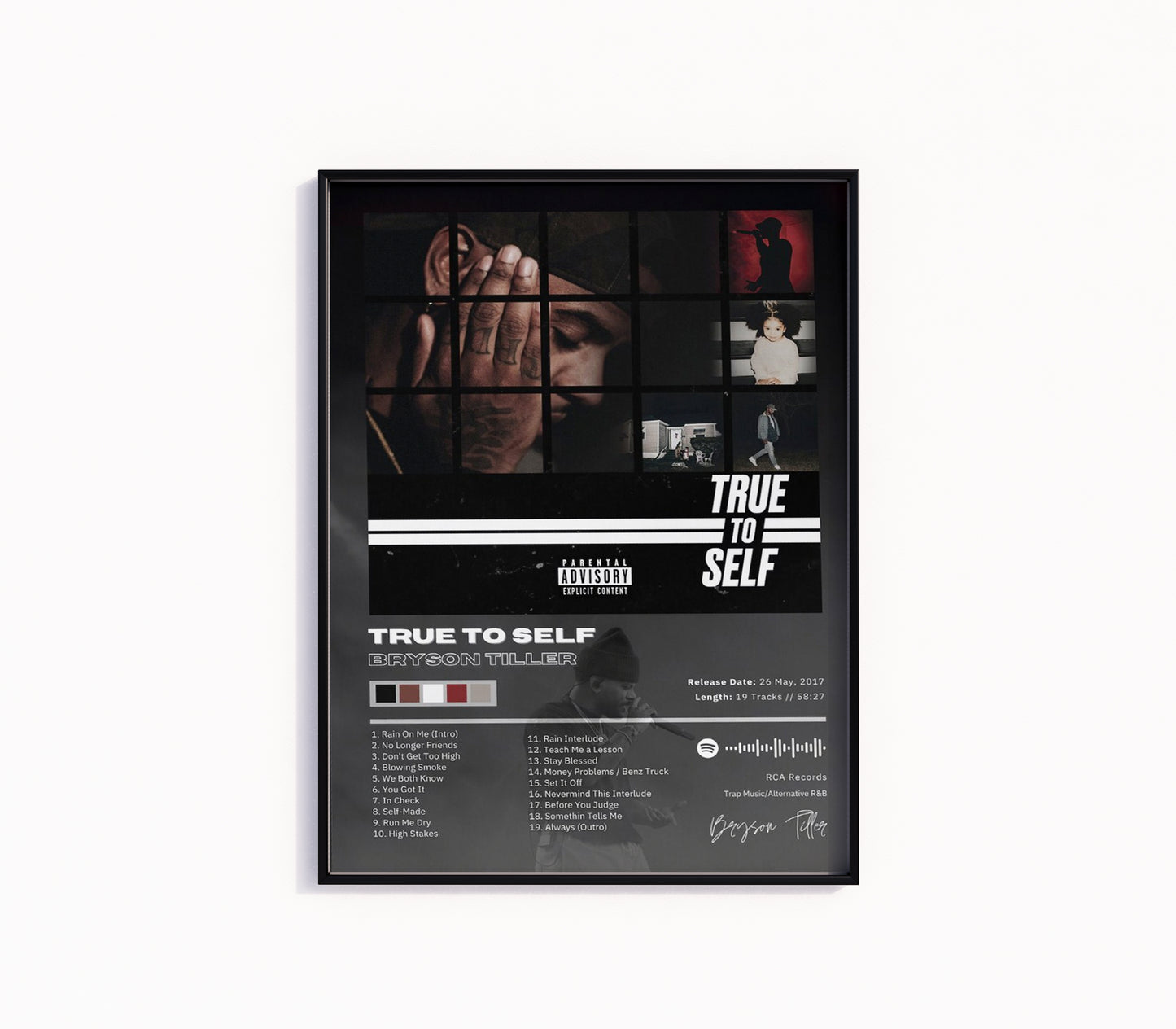 Bryson Tiller "True to Self" Album Poster