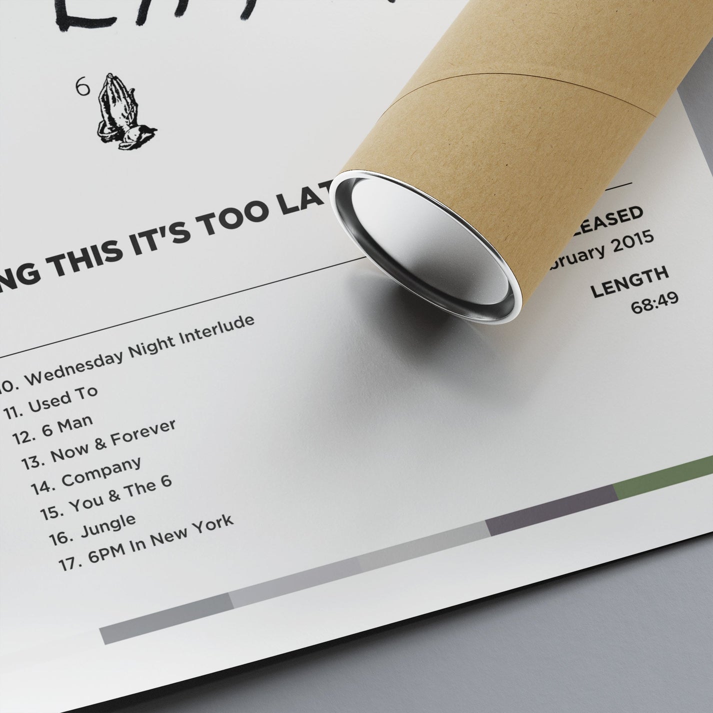 Drake "If You're Reading This It's Too Late" Poster Print