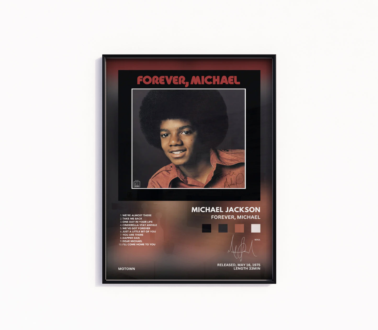 Michael Jackson "Forever, Michael" Album Poster
