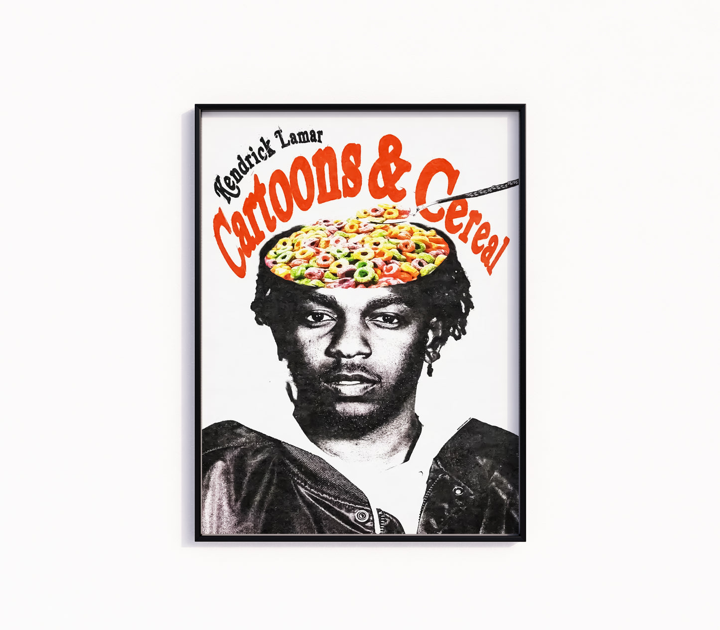 Kendrick Lamar "Cartoons and Cereal" Poster