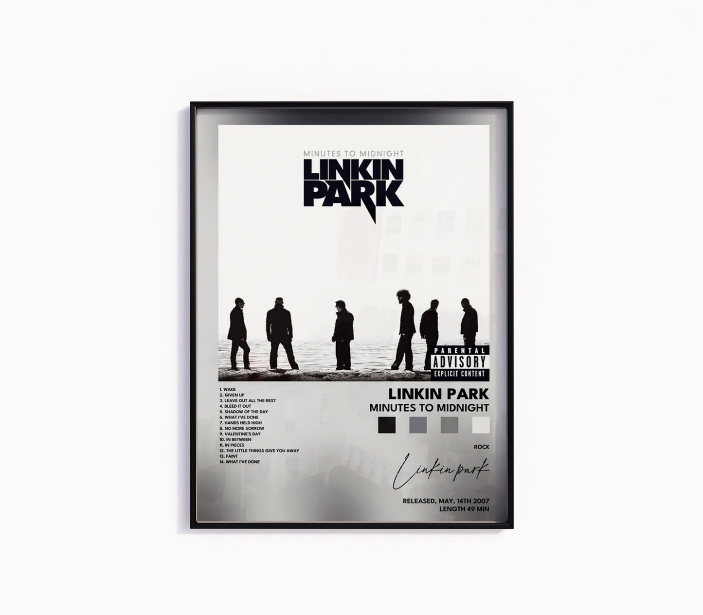 Linkin Park "Minutes To Midnight" Album Poster