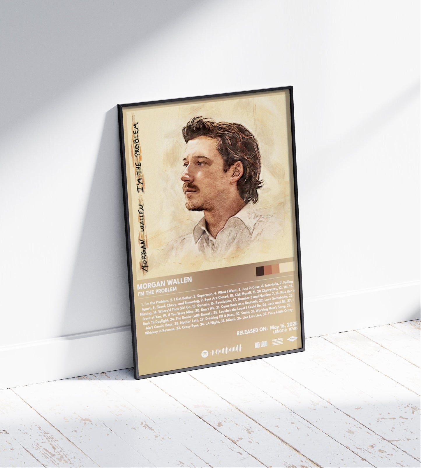 Morgan Wallen 'I'm the Problem' Album Poster