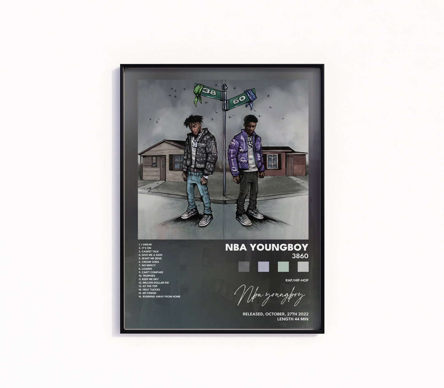 NBA YoungBoy "3860" Album Poster