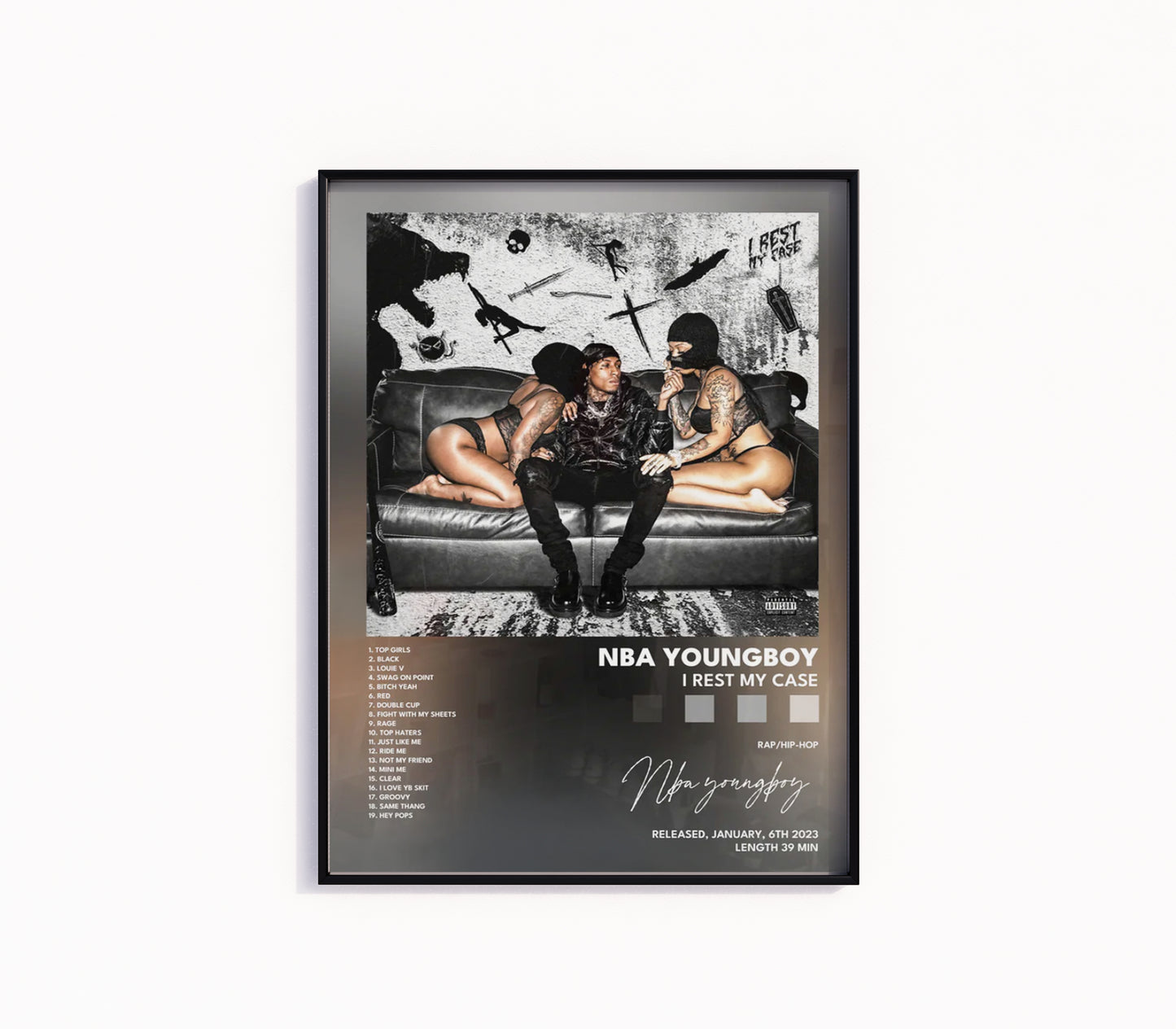 NBA YoungBoy "I Rest My Case" Album Poster