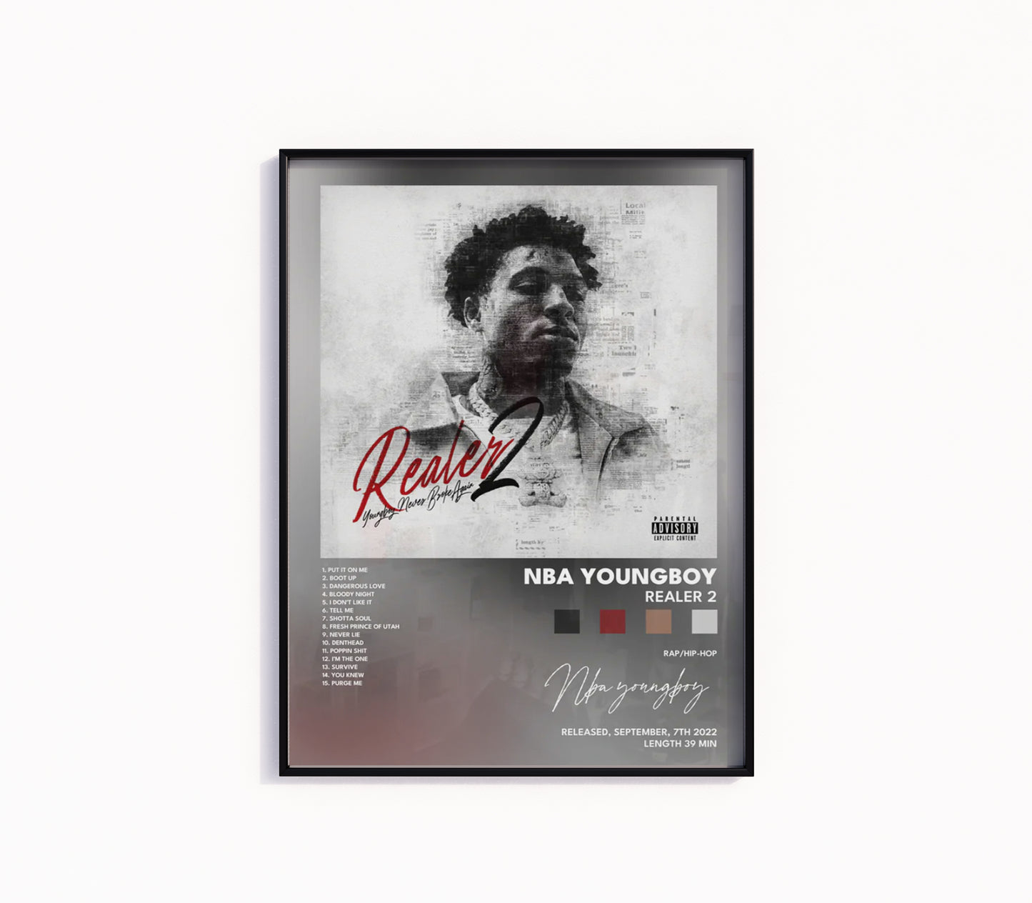 NBA YoungBoy "Realer 2" Album Poster