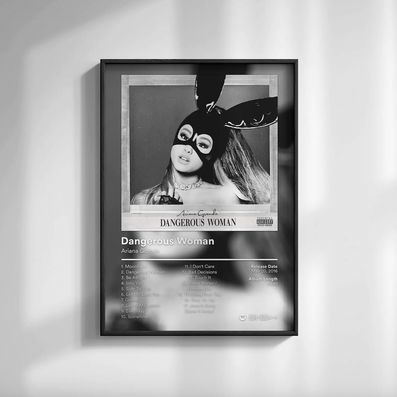 Ariana Grande "Dangerous Woman" Album Poster