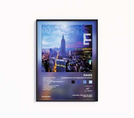 Oasis "Standing On The Shoulder Of Giants" Poster