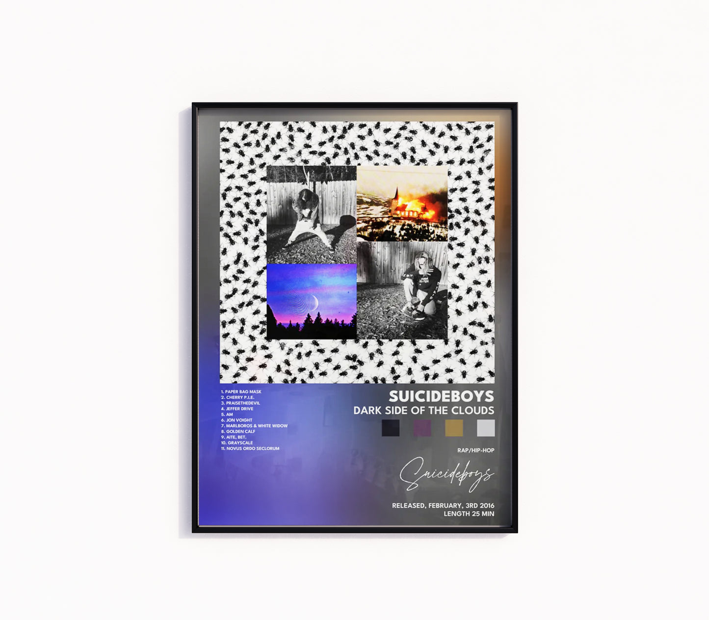 SuicideBoys "Dark Side of the Clouds" Album Poster