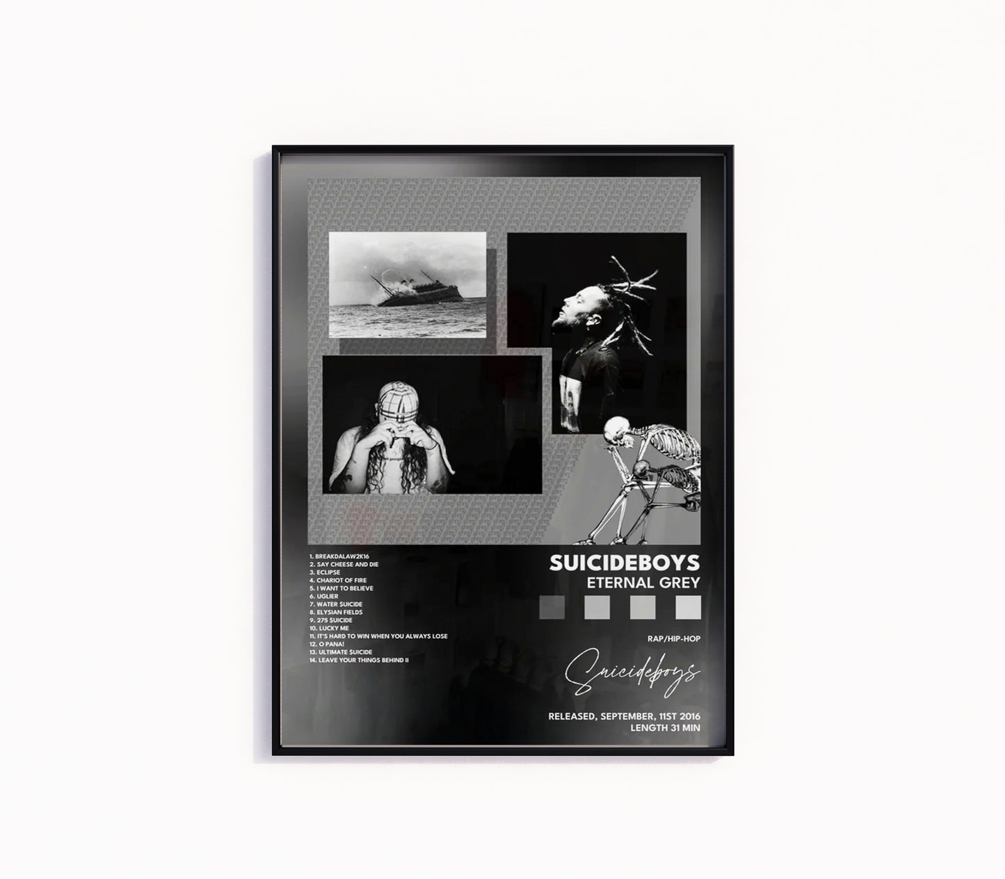 SuicideBoys "Eternal Grey" Album Poster
