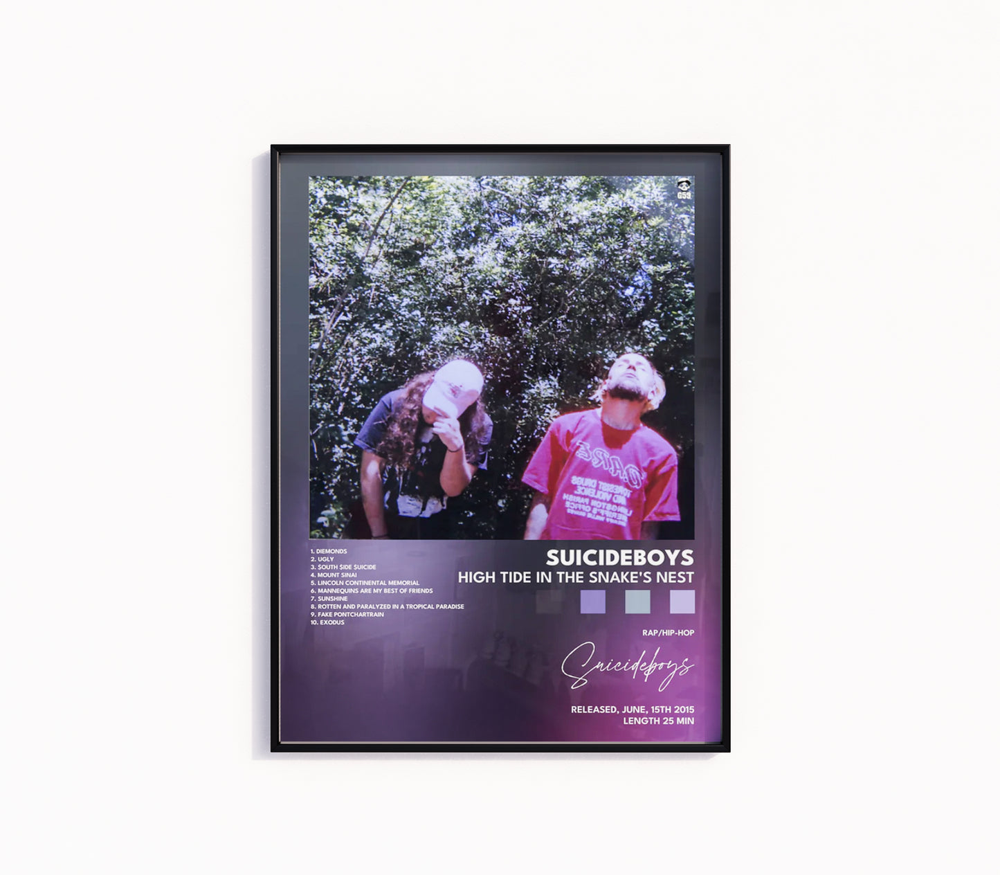 SuicideBoys "High Tide in the Snake's Nest" Album Poster