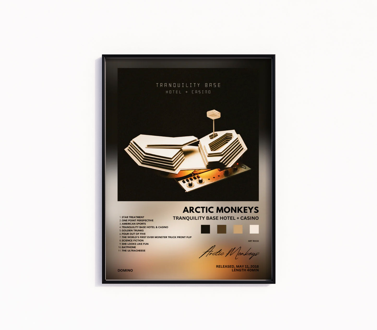 Arctic Monkeys "Tranquility Base Hotel & Casino" Album Poster