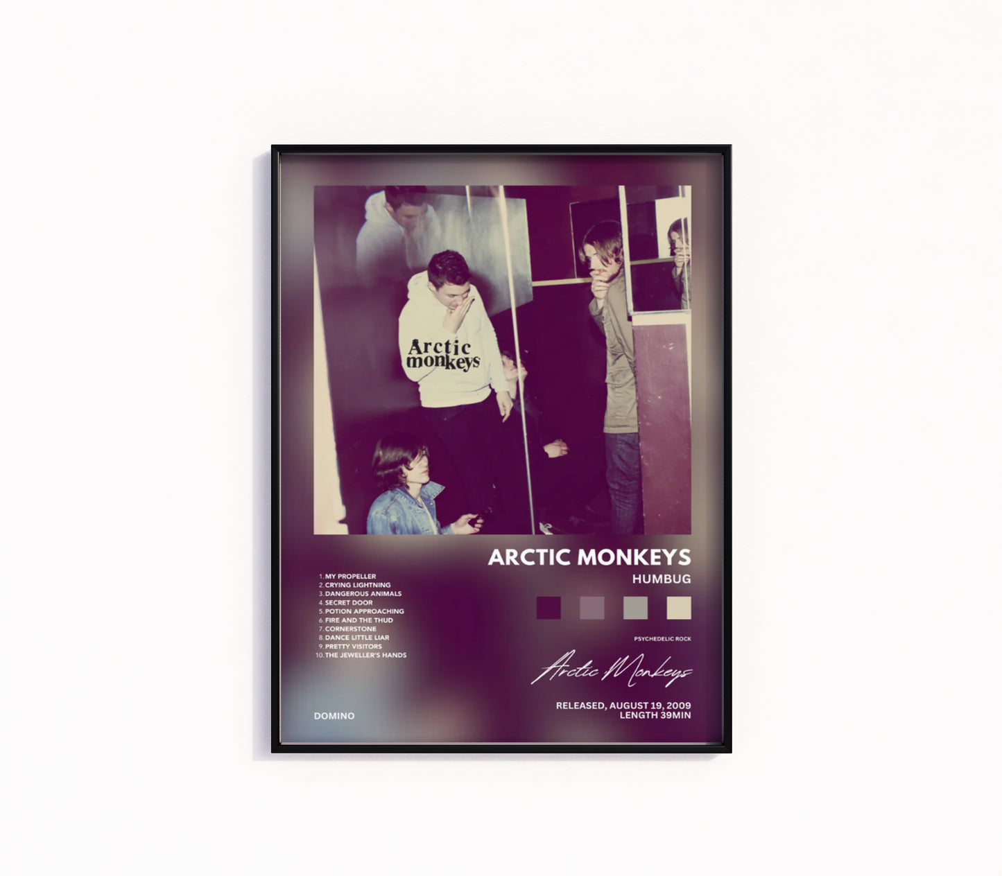 Arctic Monkeys "Humbug" Album Poster
