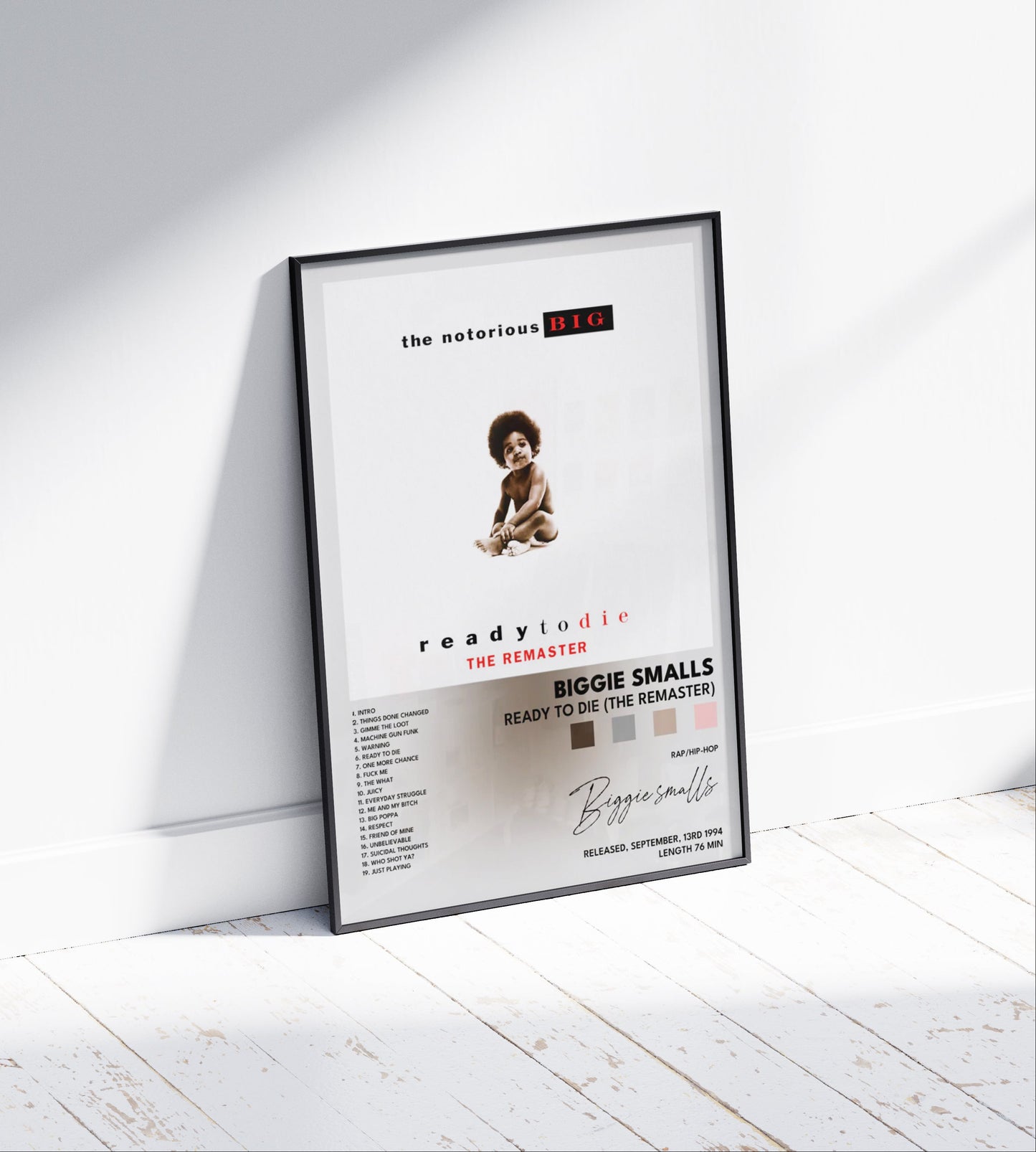 Biggie Smalls "Ready to Die" Album Poster