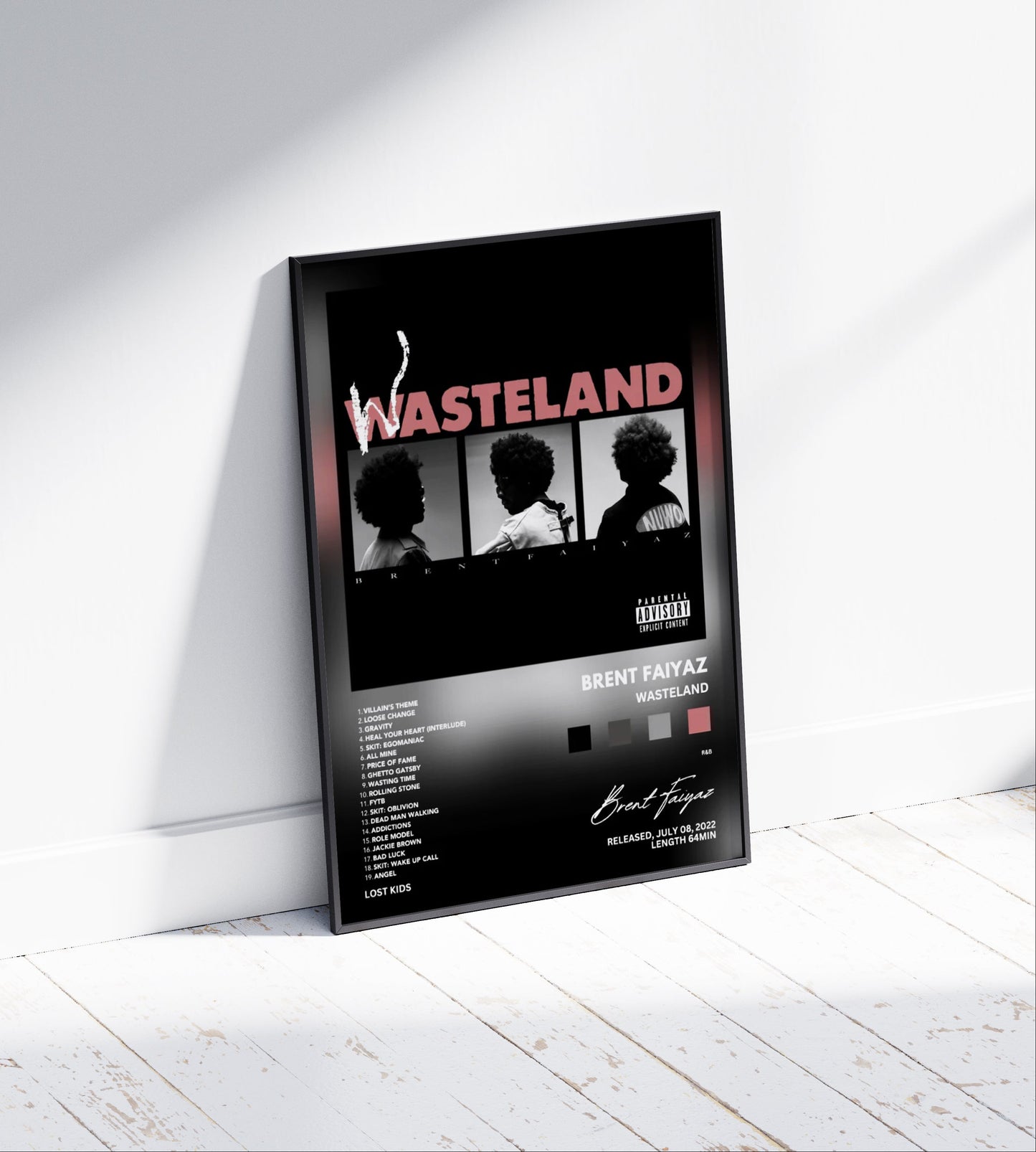 Brent Faiyaz "Wasteland" Album Poster