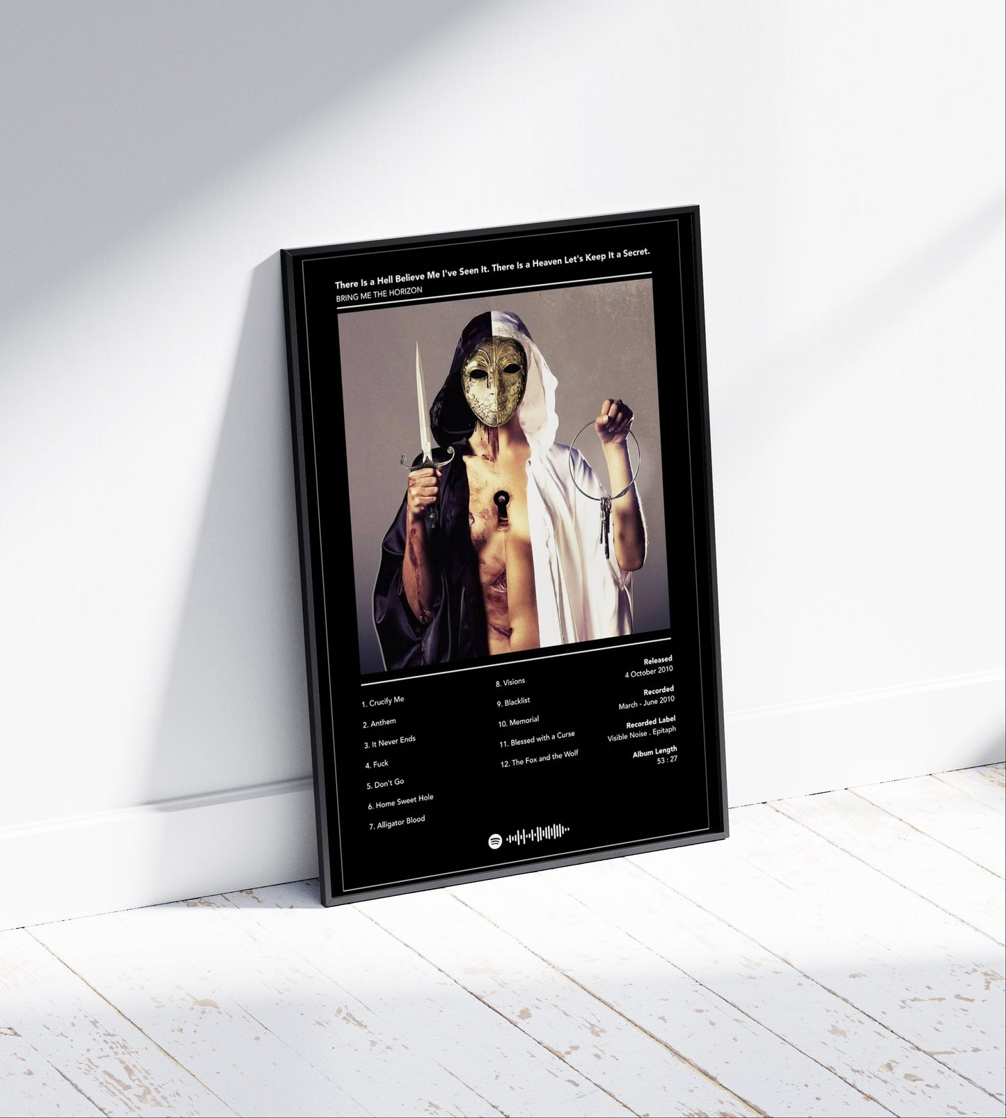 Bring Me The Horizon "There Is a Hell Believe Me I've Seen It. There Is a Heaven Let's Keep It a Secret" Album Poster