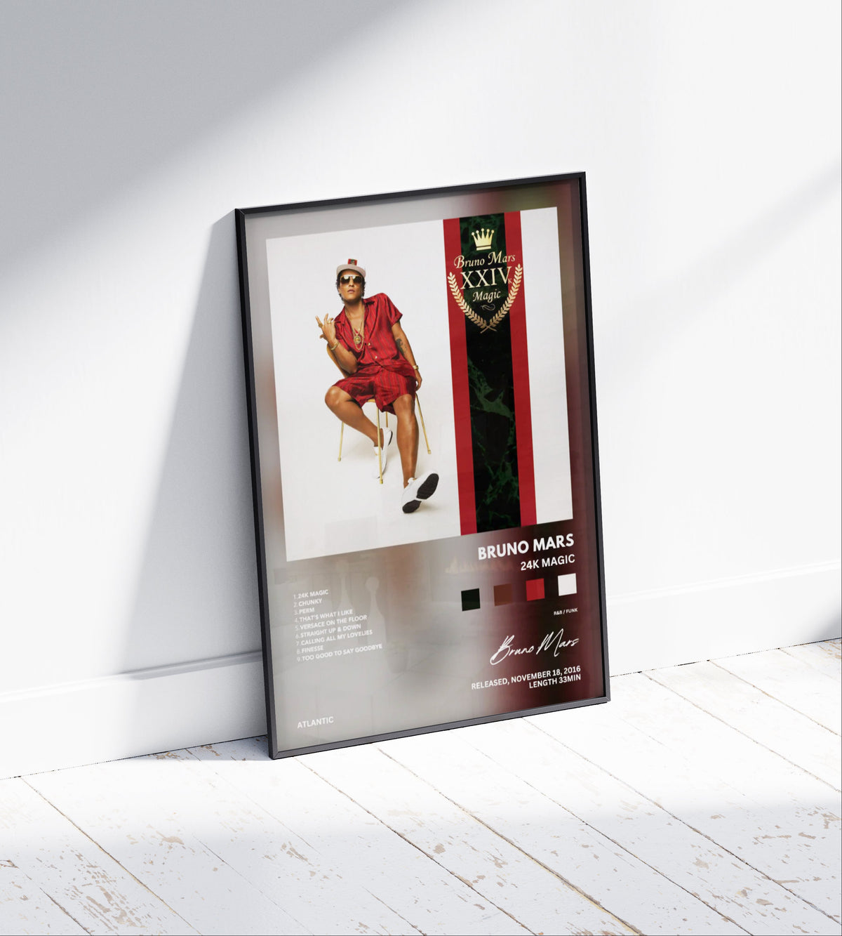 Bruno Mars "24K Magic" Album Poster