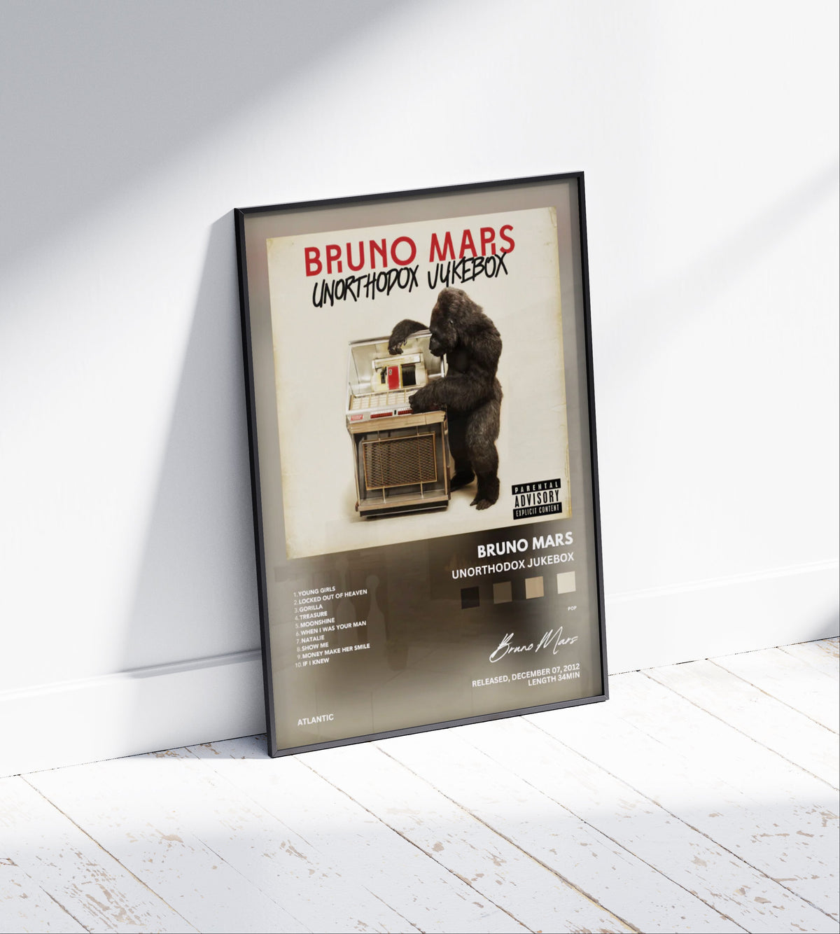 Bruno Mars "Unorthodox Jukebox" Album Poster