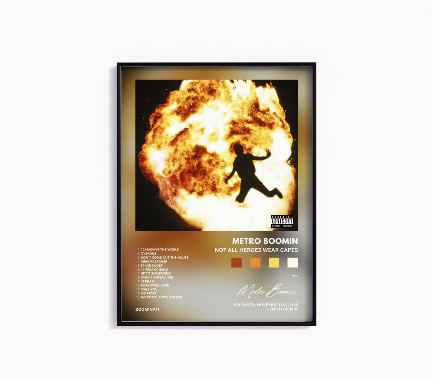 Metro Boomin "Not All Heroes Wear Capes" Album Poster