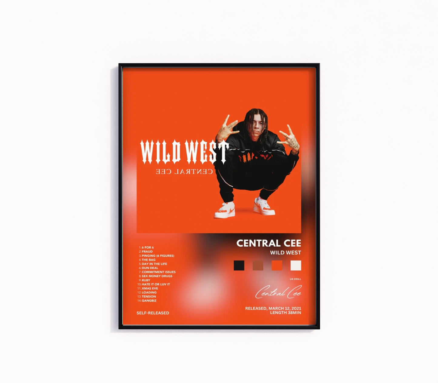 Central Cee "Wild West" Album Poster