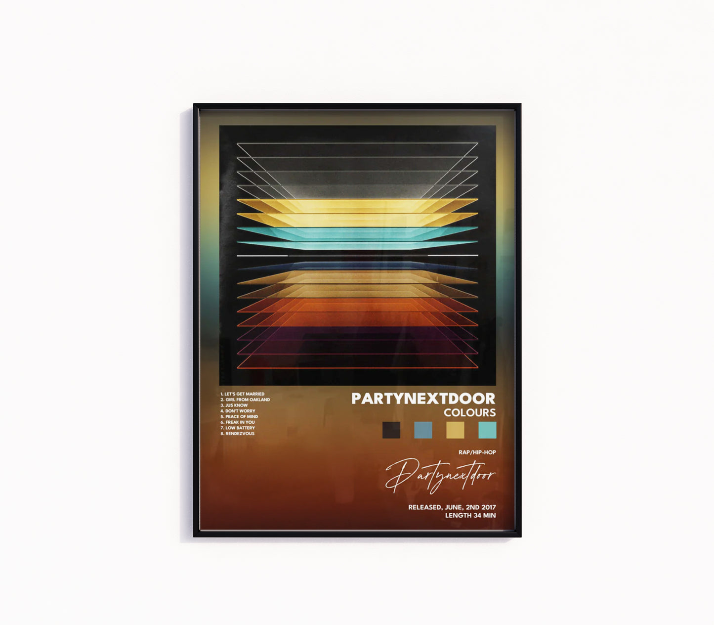 PARTYNEXTDOOR "Colours" Album Poster