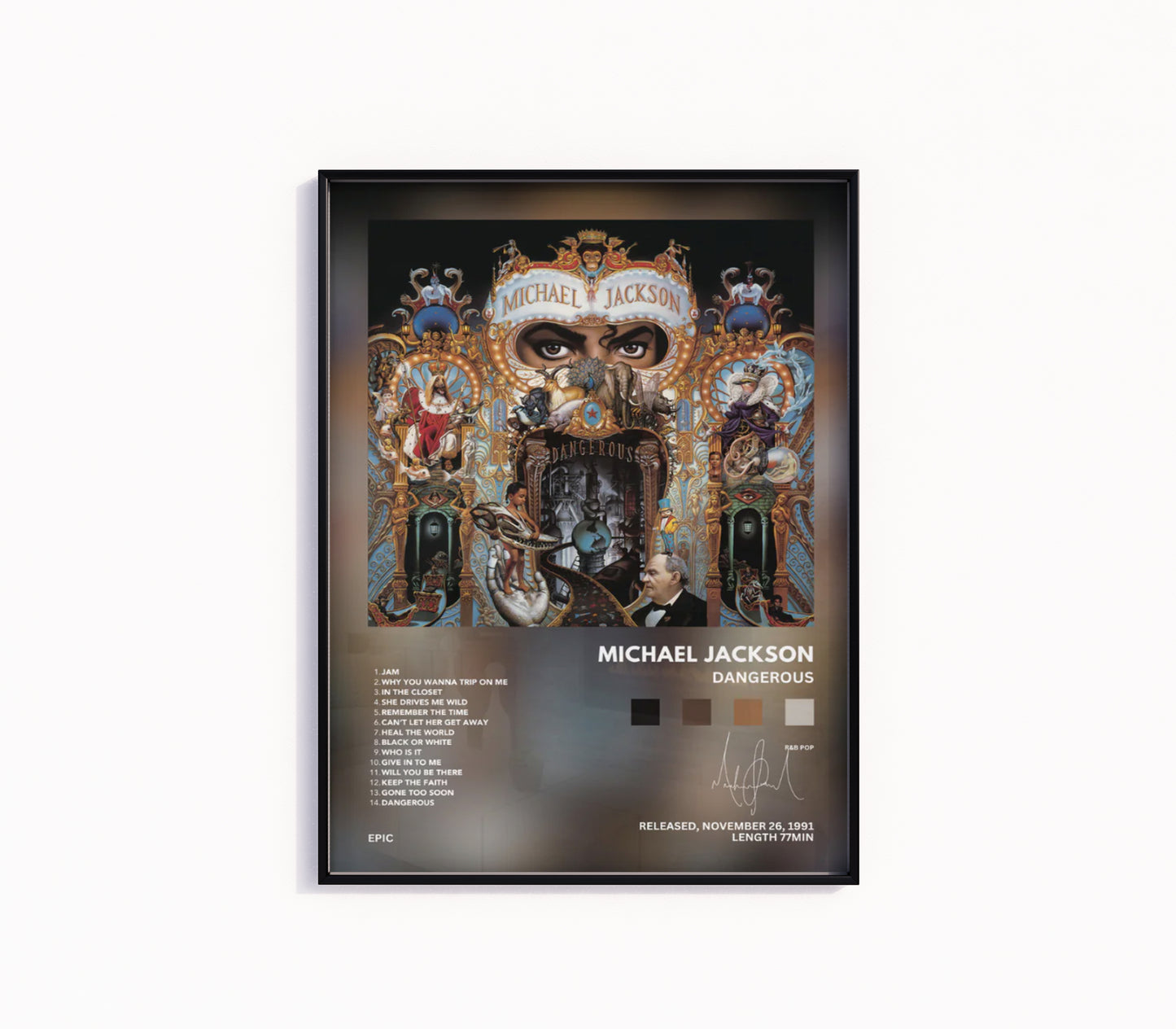 Michael Jackson "Thriller" Album Poster