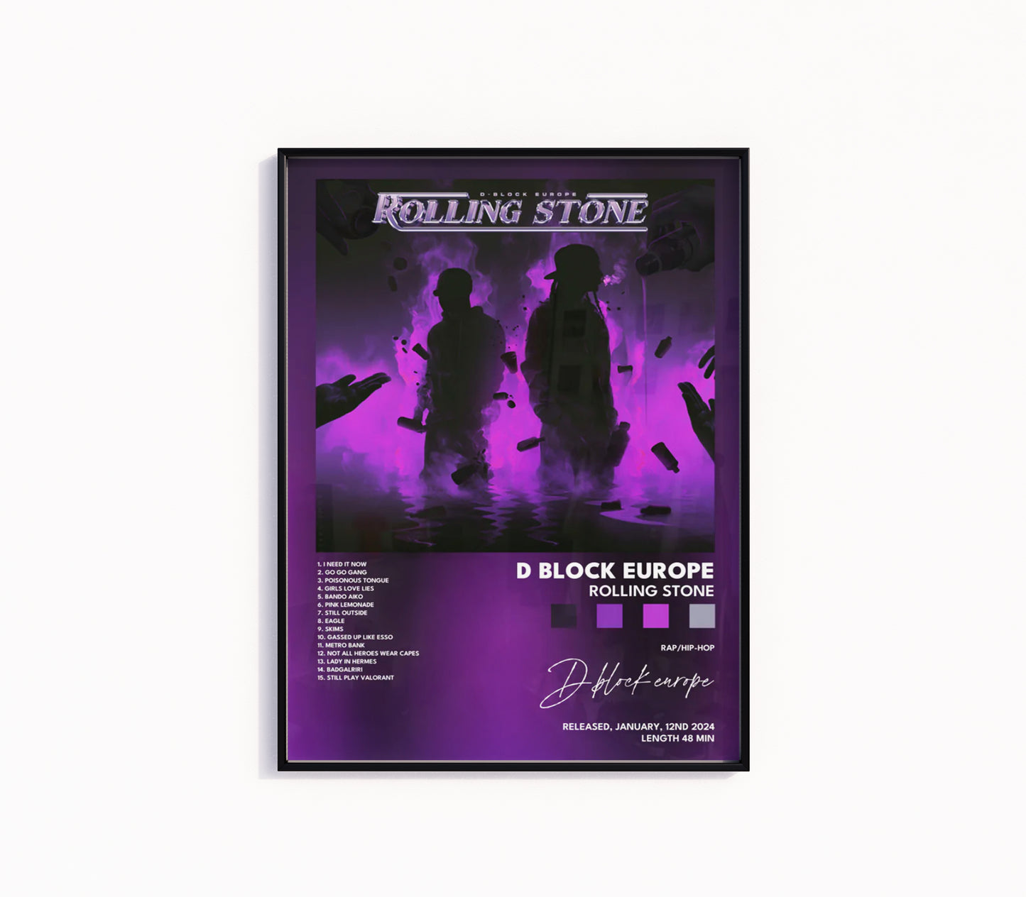 D-Block Europe "Rollingstone" Poster