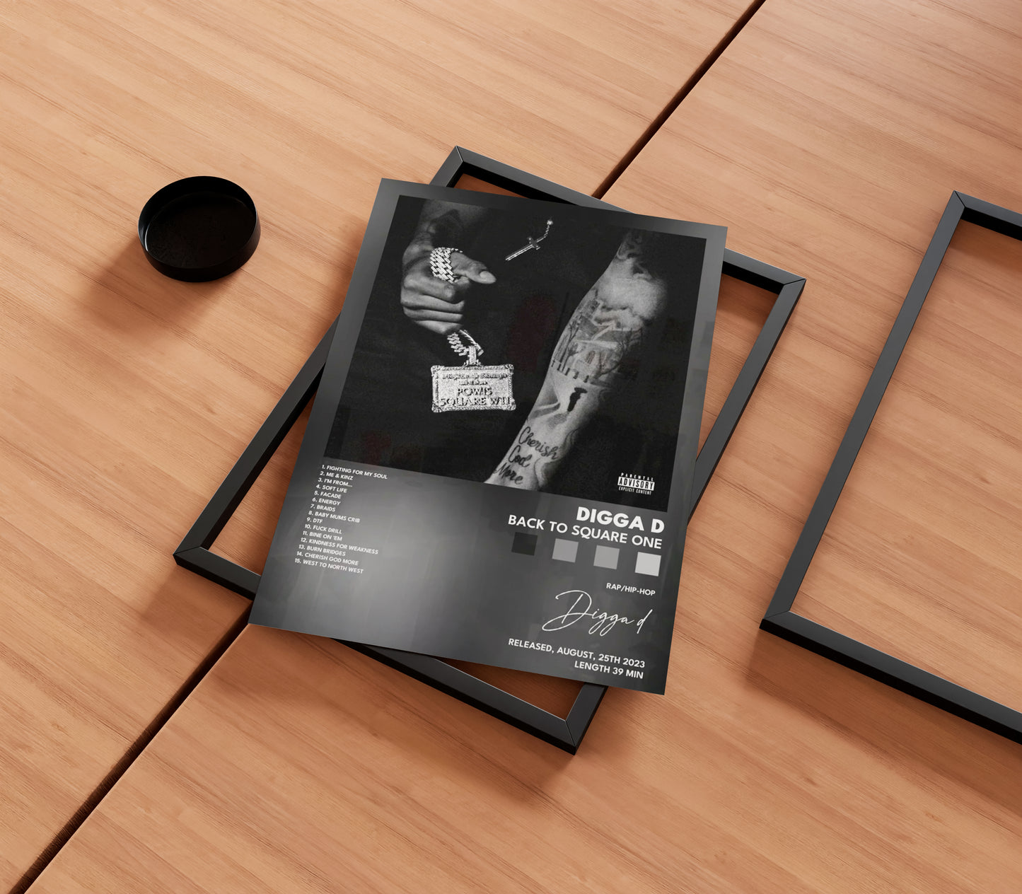 Digga D 'Back to Square One' Album Poster