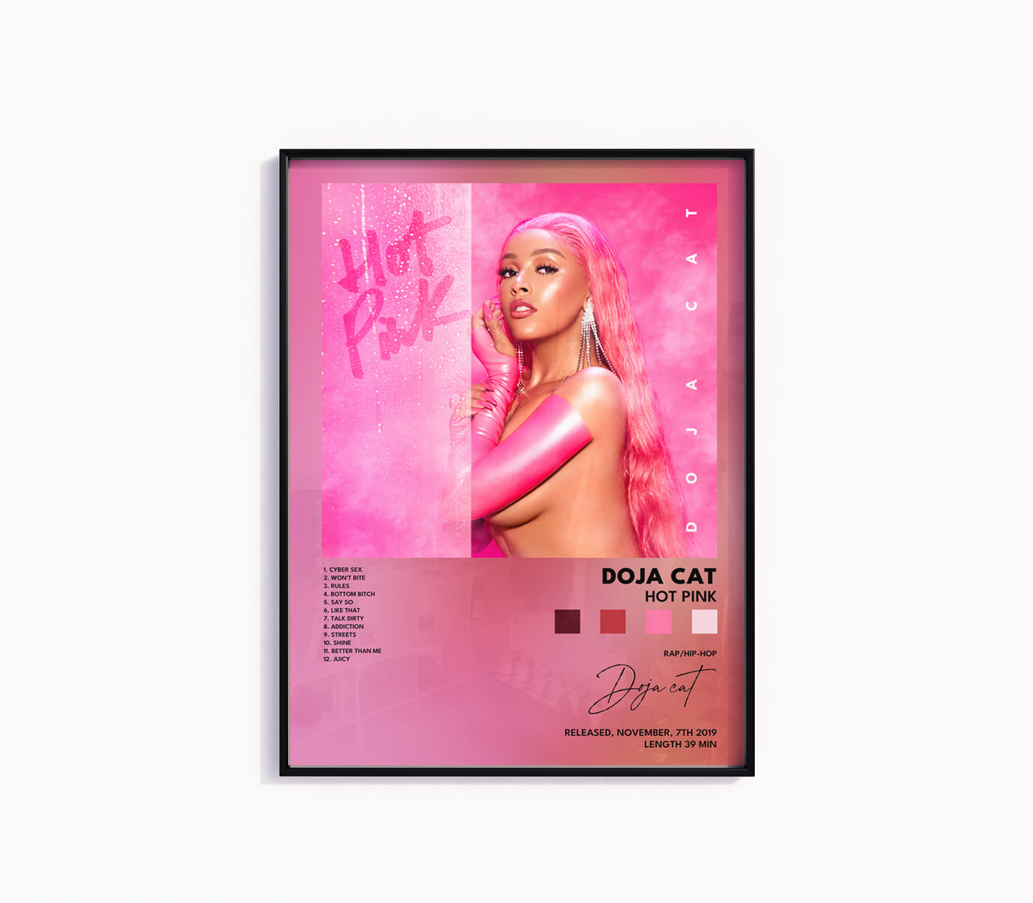 Doja Cat "Hot Pink" Album Poster