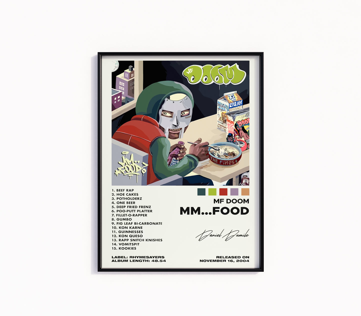 MF Doom "Mm...Food" Album Poster