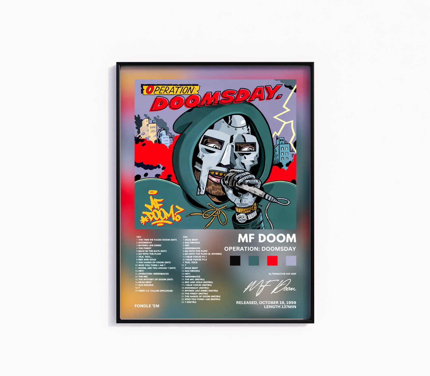 MF Doom "Operation Doomsday" Album Poster