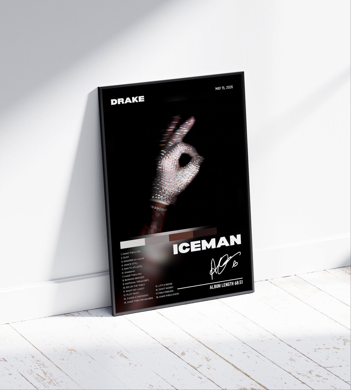 Drake "Iceman" Album Poster