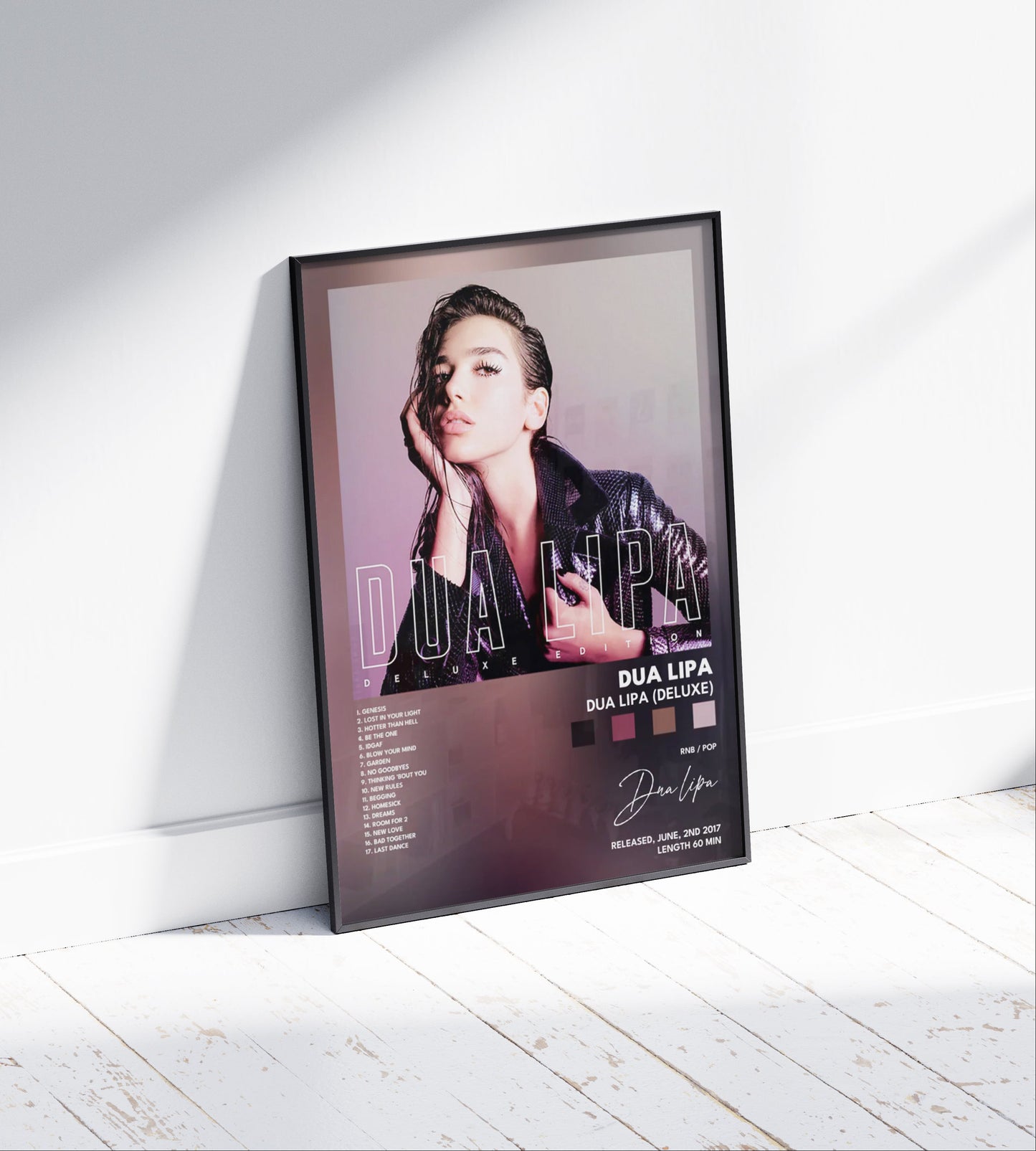 Dua Lipa "Dua Lipa Deluxe" Album Poster