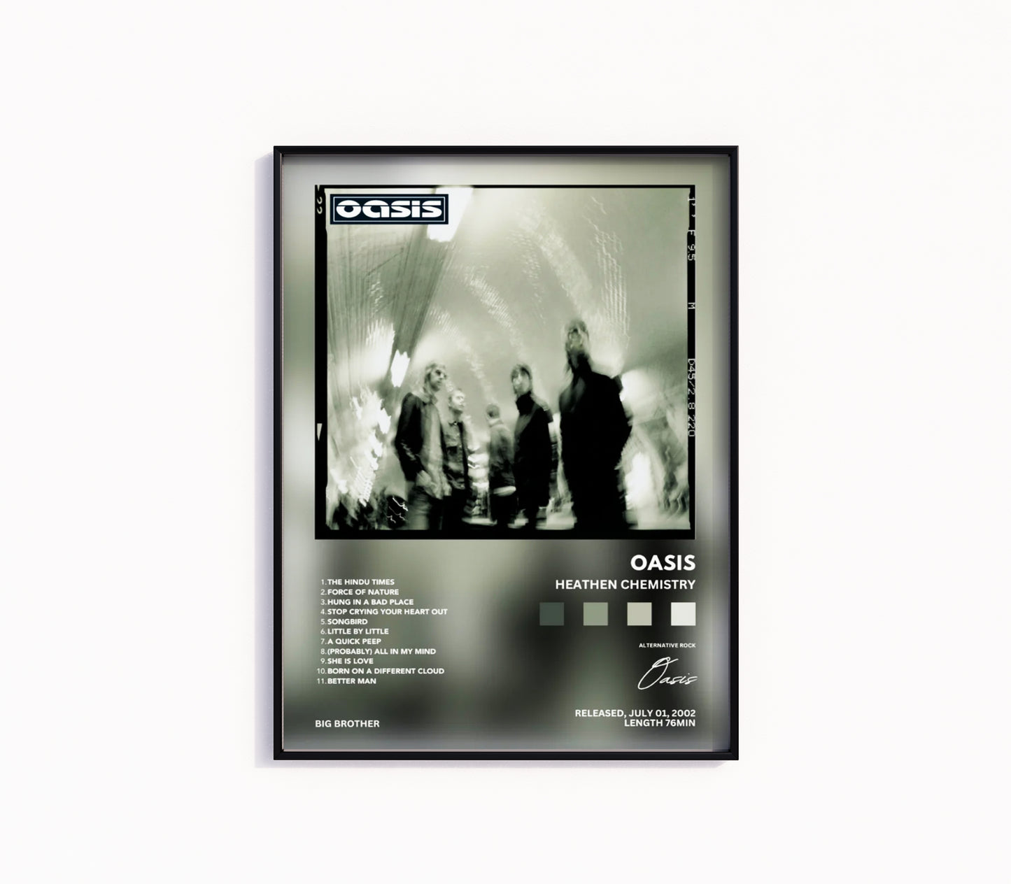 Oasis "Heathen Chemistry" Poster