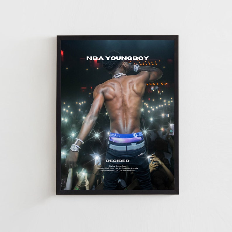 NBA YoungBoy "Decided" Poster
