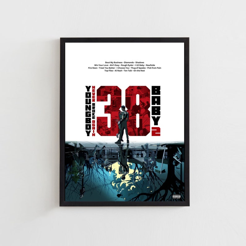 NBA YoungBoy "38 Baby 2" Album Poster