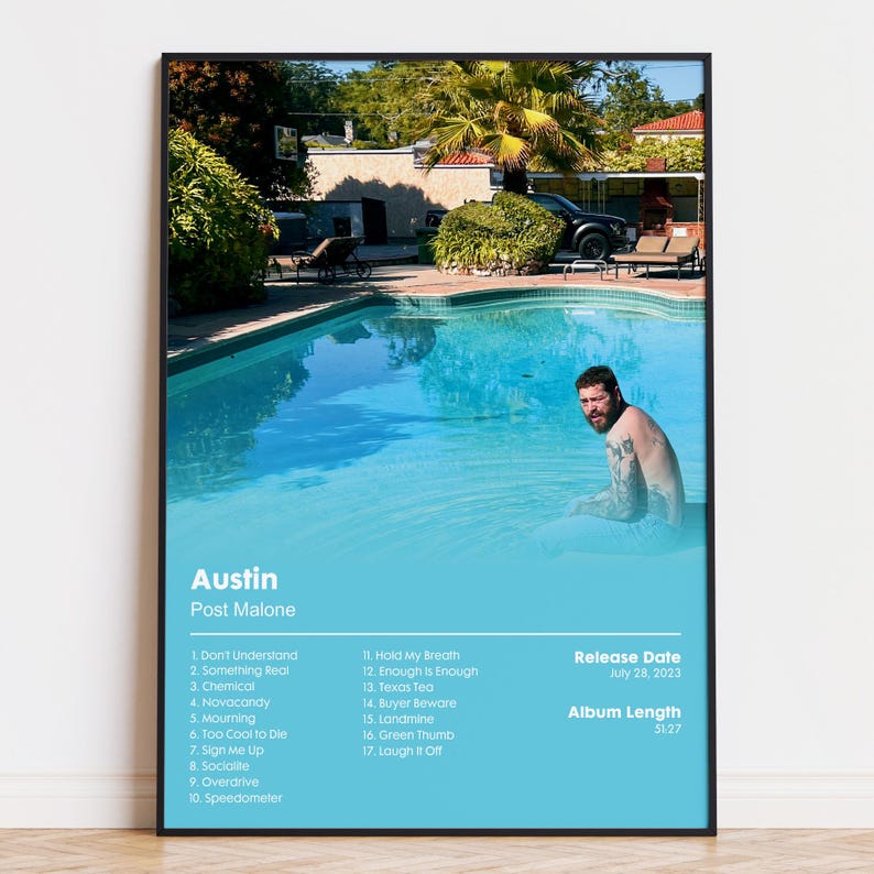 Post Malone "Austin" Album Poster