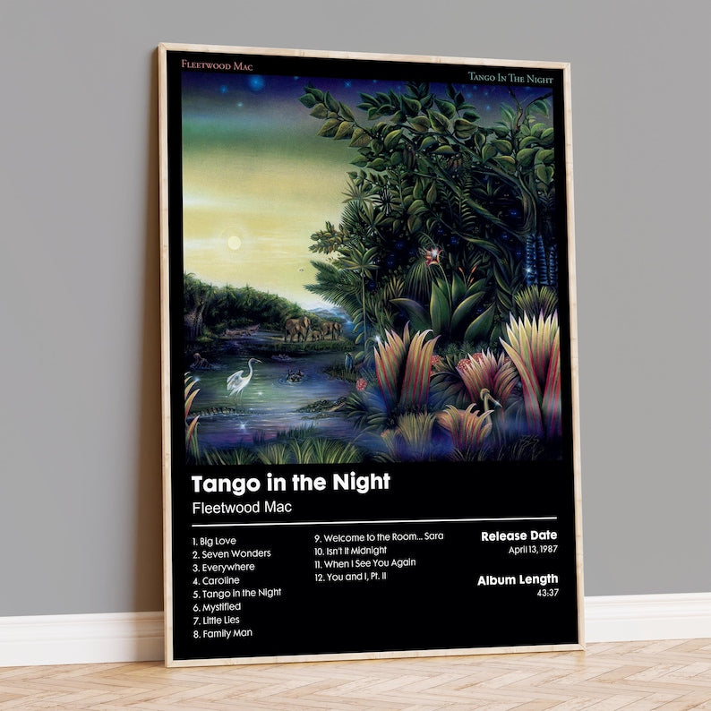 Fleetwood Mac "Tango In The Night" Album Poster
