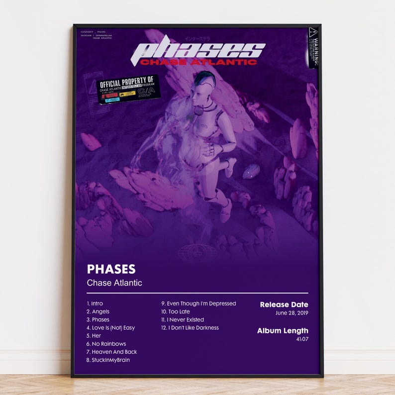 Chase Atlantic 'PHASES' Album Poster