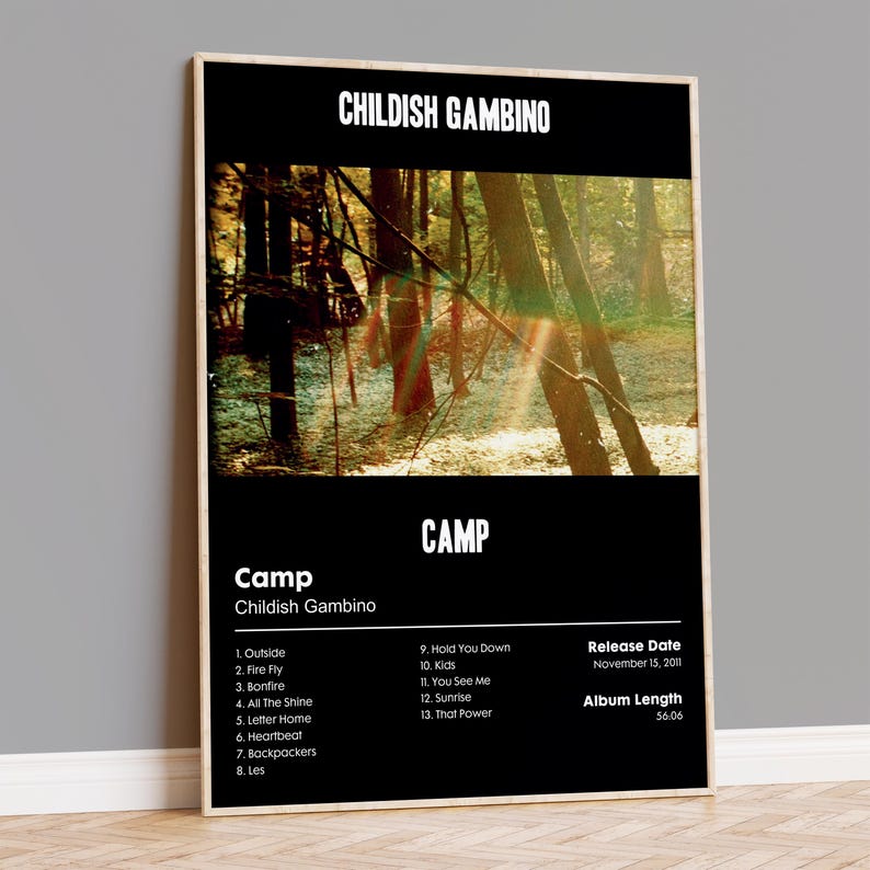 Childish Gambino "Camp" Album Poster