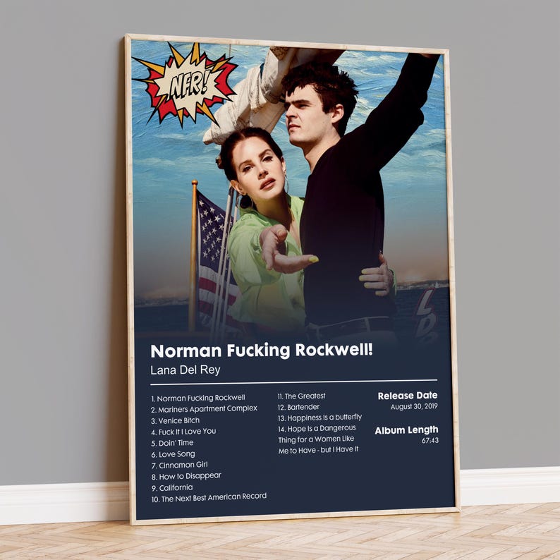 Lana Del Rey "Norman F*cking Rockwell" Album Poster