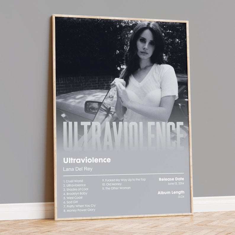 Lana Del Rey "Ultraviolence" Album Poster