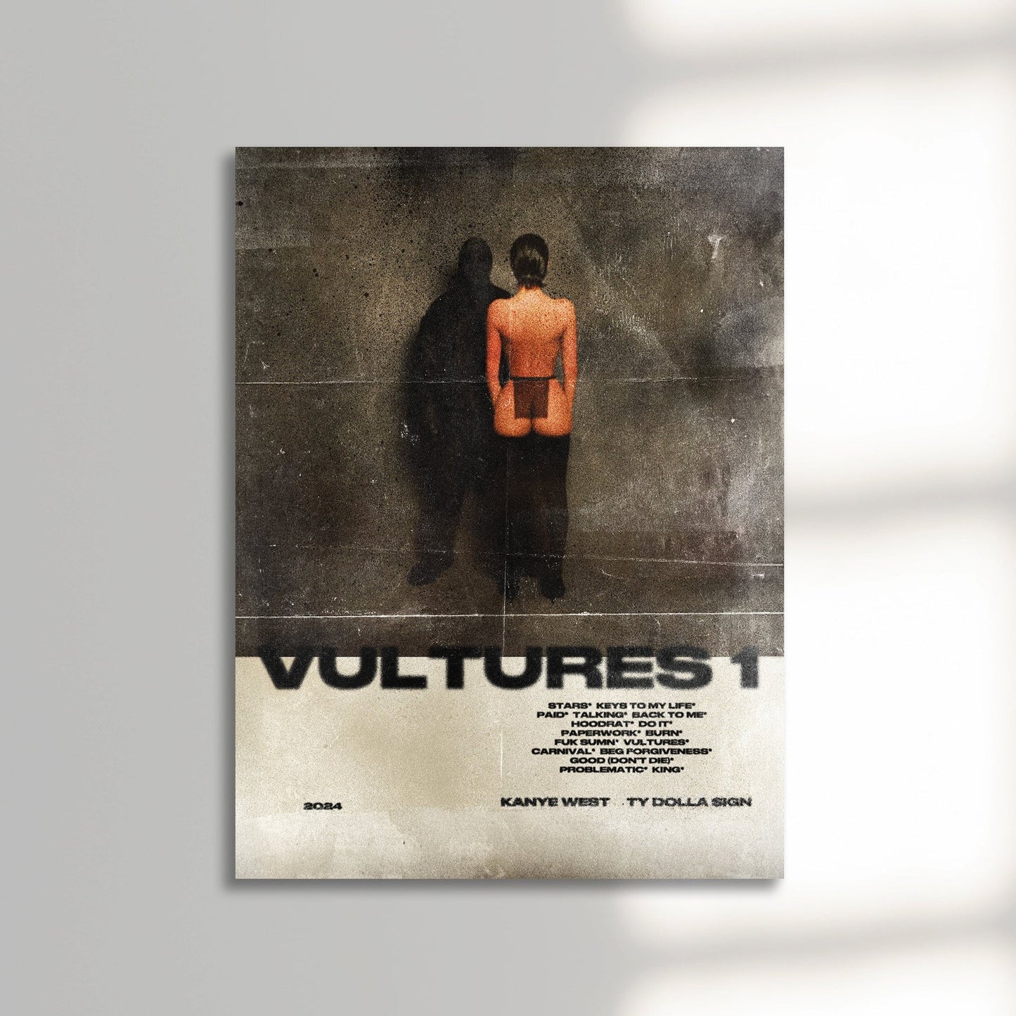 Kanye West X TY Dolla Sign "Vultures" Poster Print