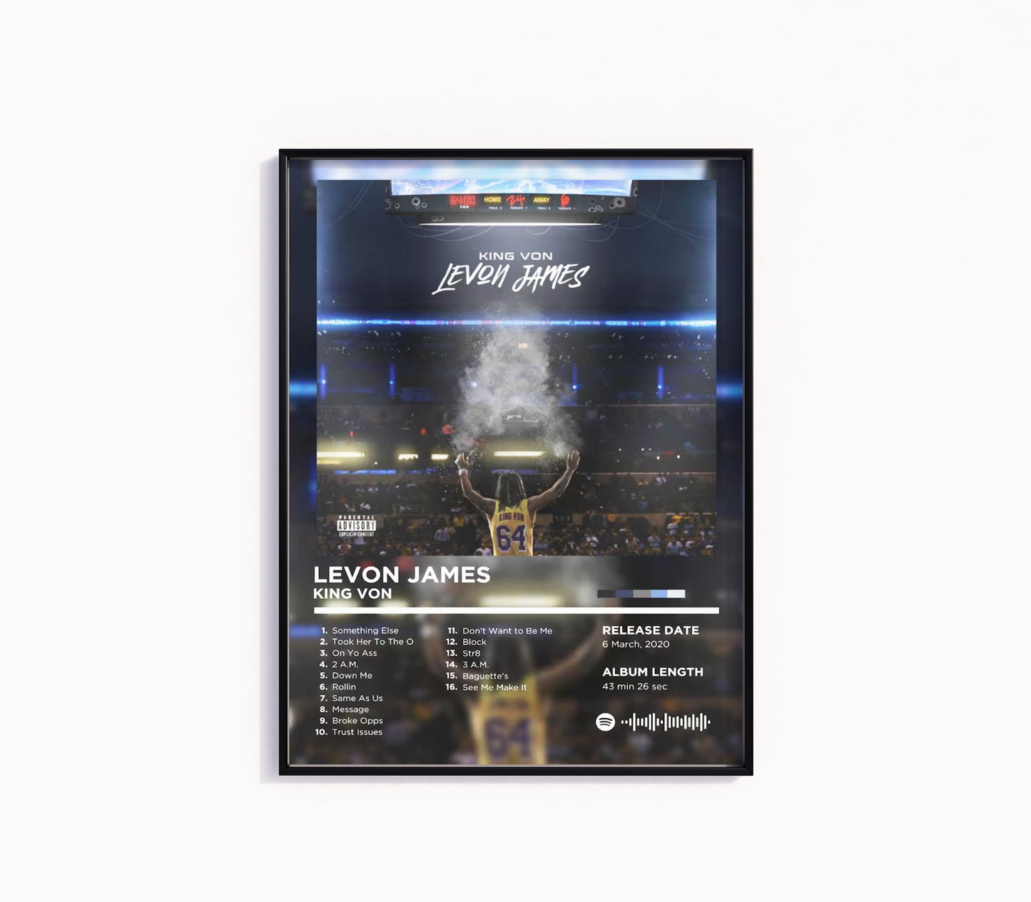 King Von "Levon James" Album Poster