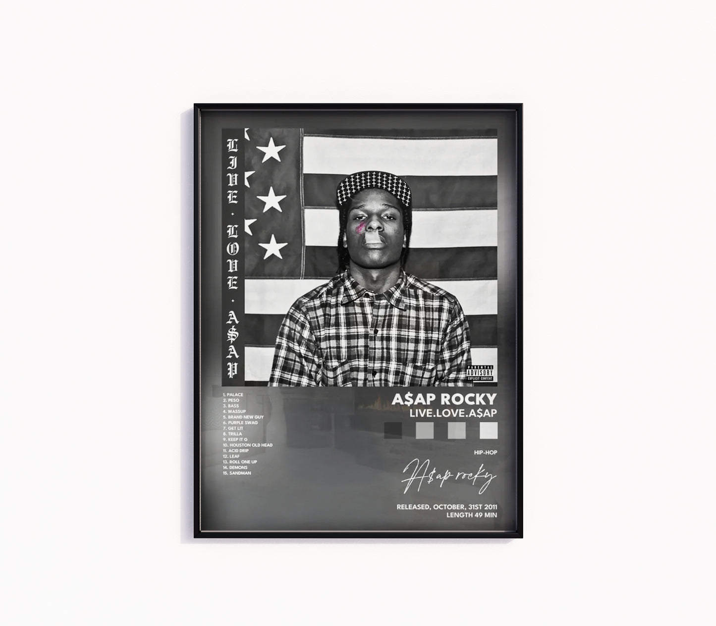 Asap Rocky "Live.Love.A$ap" Album Poster